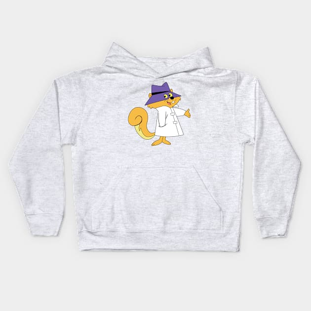 Secret Squirrel - Boomerang Kids Hoodie by LuisP96